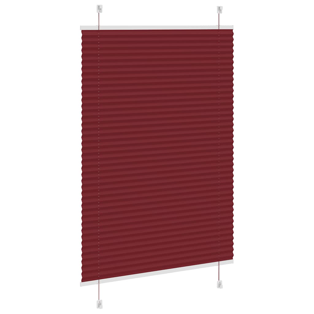 Plisségardin Bordeauxrød 85x100 cm Stofbredde 84,4 cm Polyester