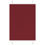 Plisségardin Bordeauxrød 95x100 cm Stofbredde 94,4 cm Polyester