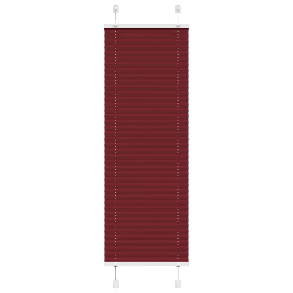 Plisségardin Bordeauxrød 45x150 cm Stofbredde 44,4 cm Polyester