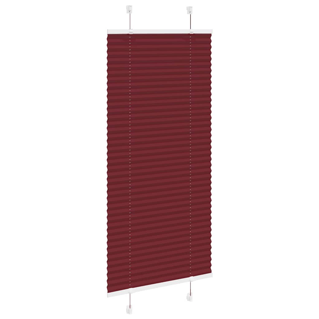 Plisségardin Bordeauxrød 60x150 cm Stofbredde 59,4 cm Polyester