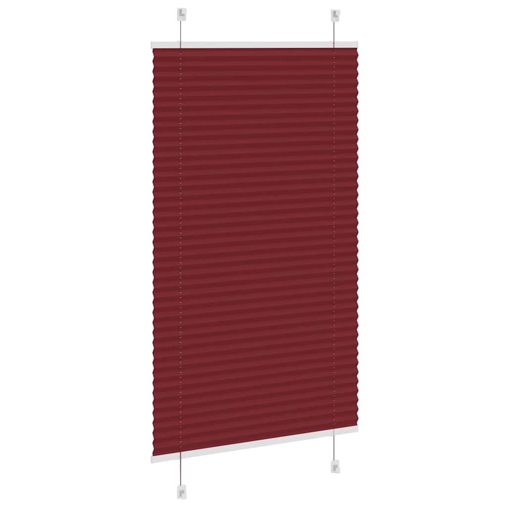 Plisségardin Bordeauxrød 75x150 cm Stofbredde 74,4 cm Polyester