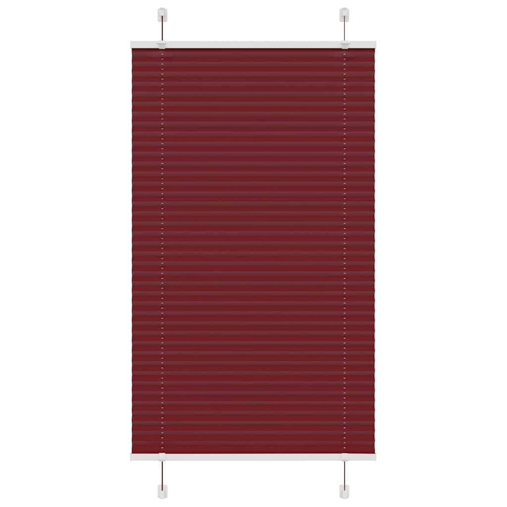 Plisségardin Bordeauxrød 80x150 cm Stofbredde 79,4 cm Polyester