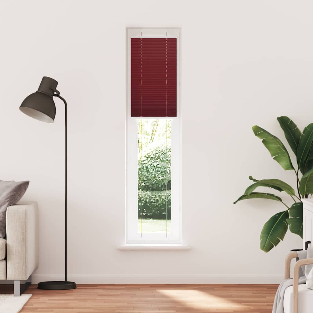 Plisségardin Bordeauxrød 40x200 cm Stofbredde 39,4 cm Polyester
