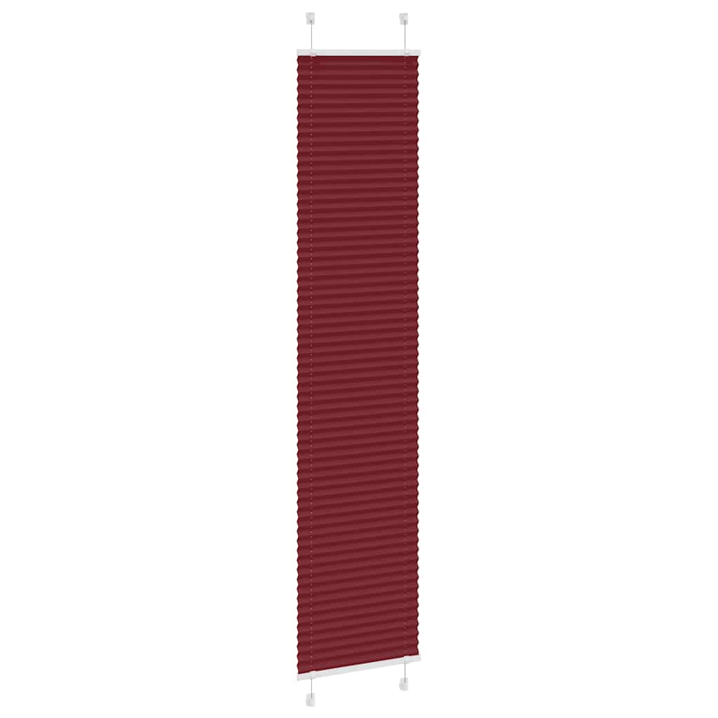Plisségardin Bordeauxrød 40x200 cm Stofbredde 39,4 cm Polyester