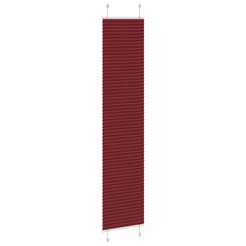 Plisségardin Bordeauxrød 40x200 cm Stofbredde 39,4 cm Polyester