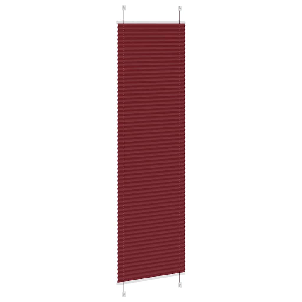 Plisségardin Bordeauxrød 55x200 cm Stofbredde 54,4 cm Polyester