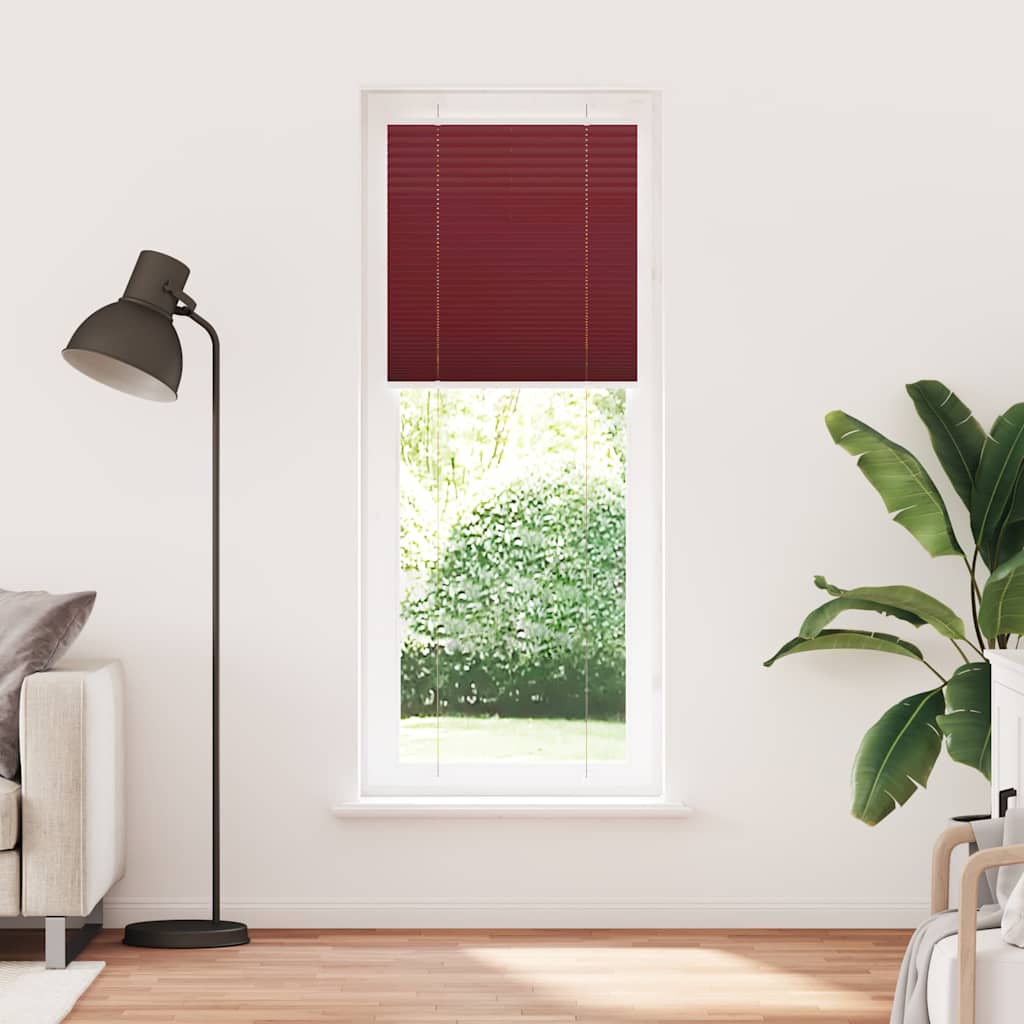Plisségardin Bordeauxrød 70x200 cm Stofbredde 69,4 cm Polyester