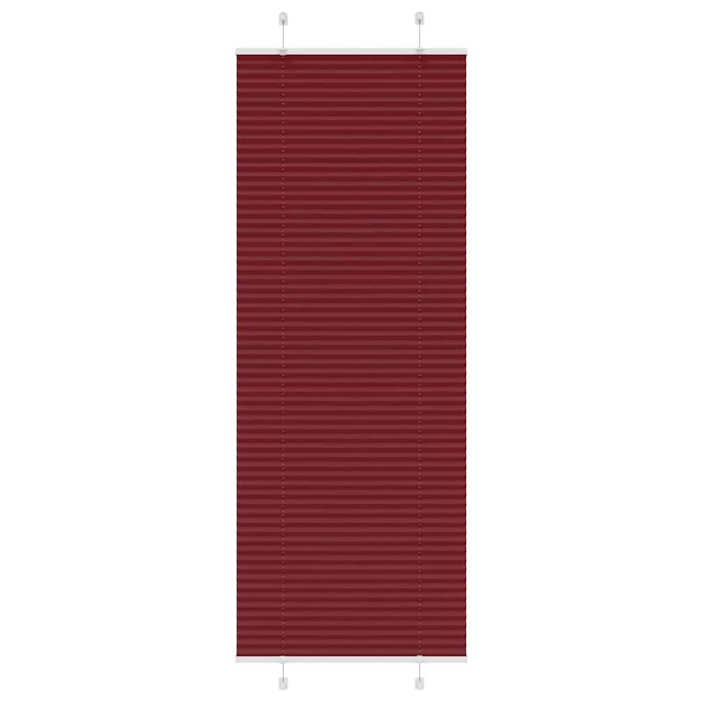 Plisségardin Bordeauxrød 75x200 cm Stofbredde 74,4 cm Polyester