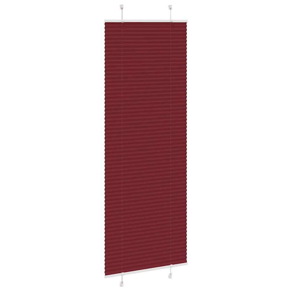 Plisségardin Bordeauxrød 75x200 cm Stofbredde 74,4 cm Polyester