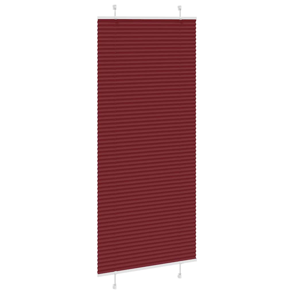 Plisségardin Bordeauxrød 85x200 cm Stofbredde 84,4 cm Polyester