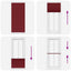 Plisségardin Bordeauxrød 90x200 cm Stofbredde 89,4 cm Polyester
