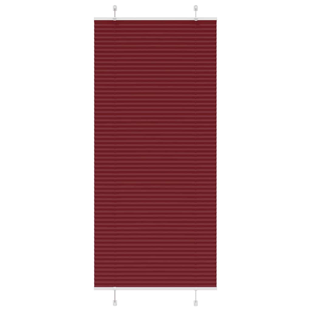 Plisségardin Bordeauxrød 100x200 cm Stofbredde 99,4cm Polyester