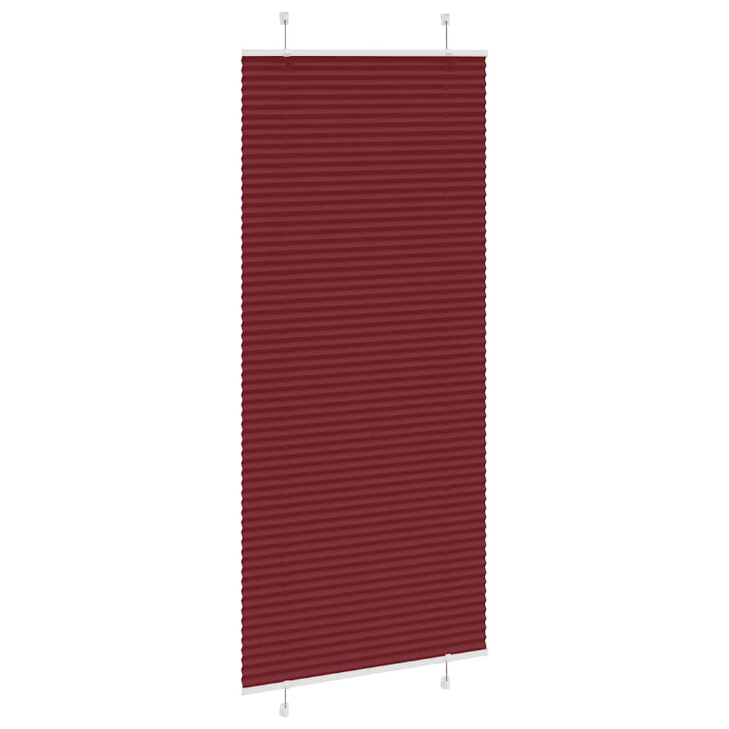 Plisségardin Bordeauxrød 100x200 cm Stofbredde 99,4cm Polyester