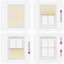 Plisségardin fløde 85x100 cm Stofbredde 84,4 cm Polyester