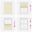 Plisségardin fløde 95x150 cm Stofbredde 94,4 cm Polyester