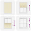 Plisségardin fløde 100x150 cm Stofbredde 99,4 cm Polyester