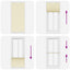Plisségardin fløde 90x200 cm Stofbredde 89,4 cm Polyester