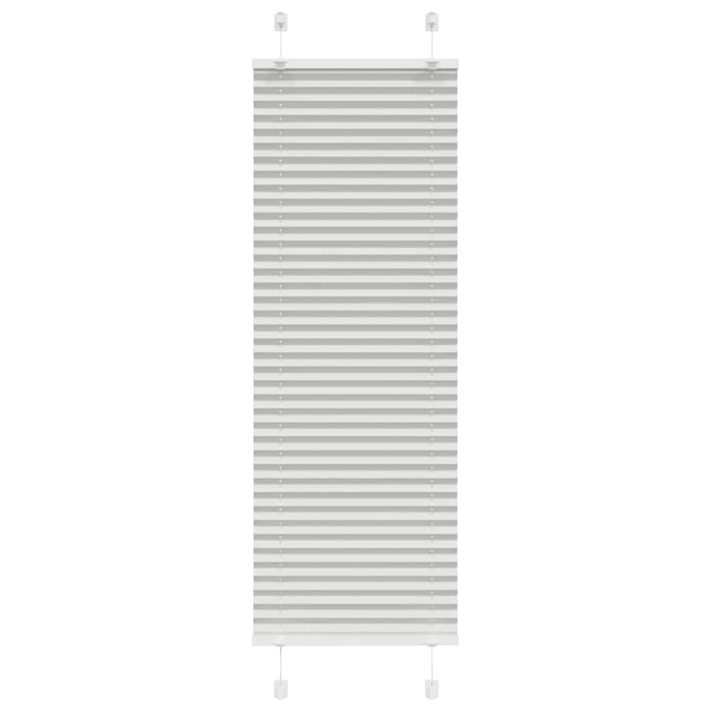 Plisségardin Lysegrå 40x100 cm Stofbredde 39,4 cm Polyester