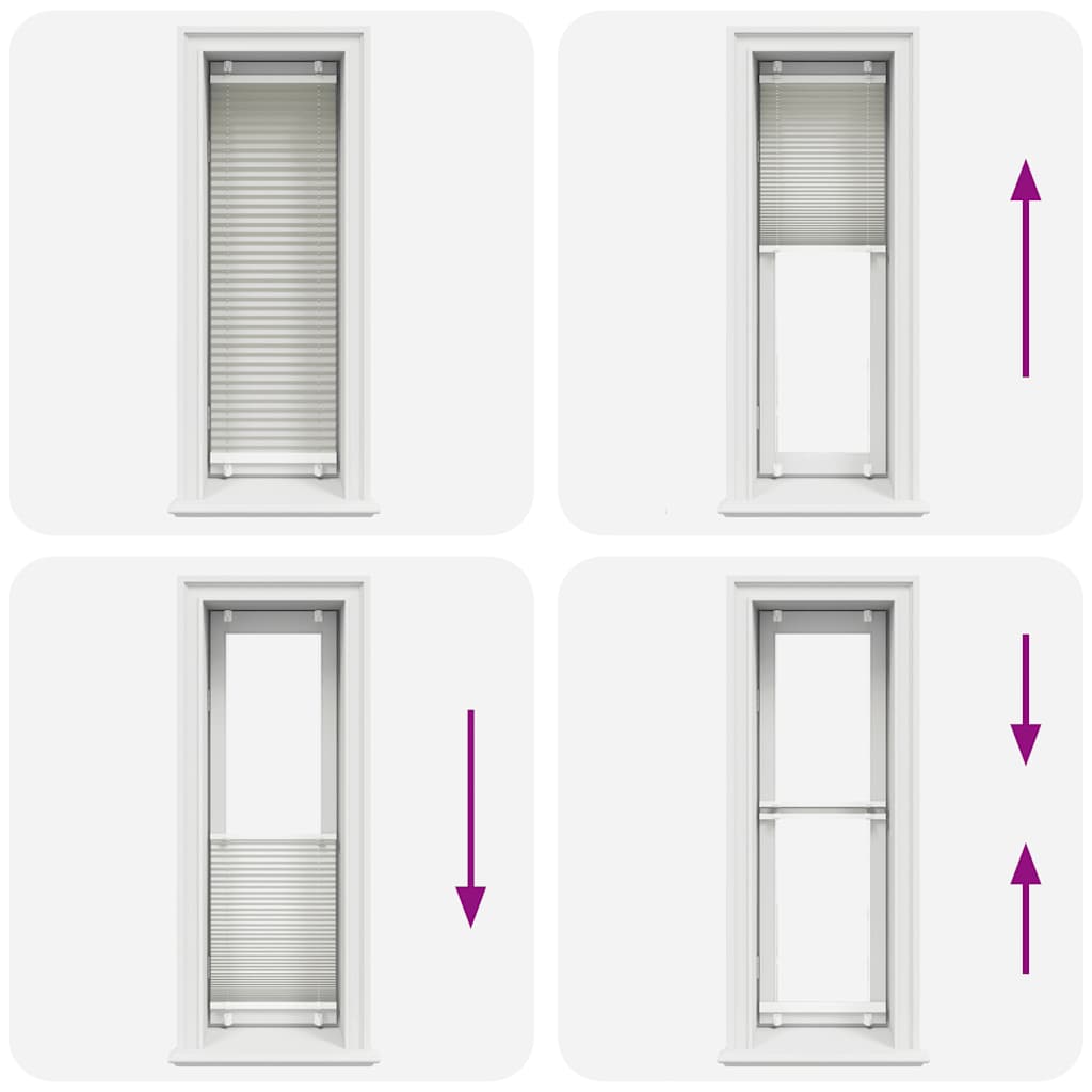 Plisségardin Lysegrå 40x100 cm Stofbredde 39,4 cm Polyester