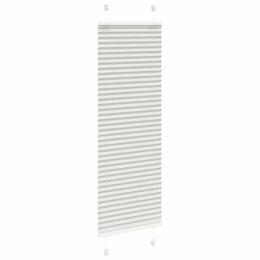 Plisségardin Lysegrå 50x100 cm Stofbredde 49,4 cm Polyester