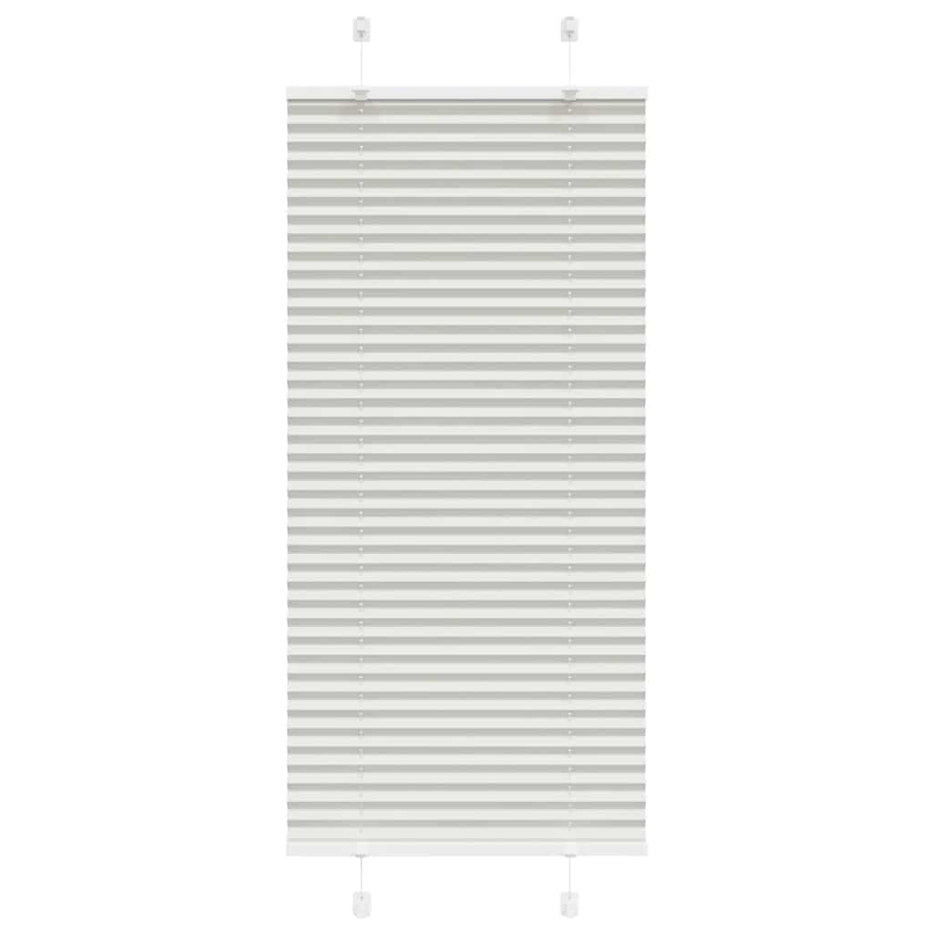 Plisségardin Lysegrå 55x100 cm Stofbredde 54,4 cm Polyester