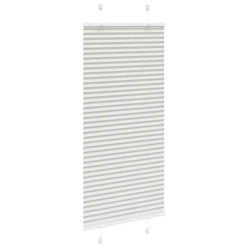 Plisségardin Lysegrå 55x100 cm Stofbredde 54,4 cm Polyester