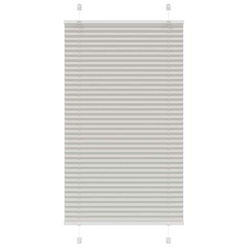 Plisségardin Lysegrå 70x100 cm Stofbredde 69,4 cm Polyester