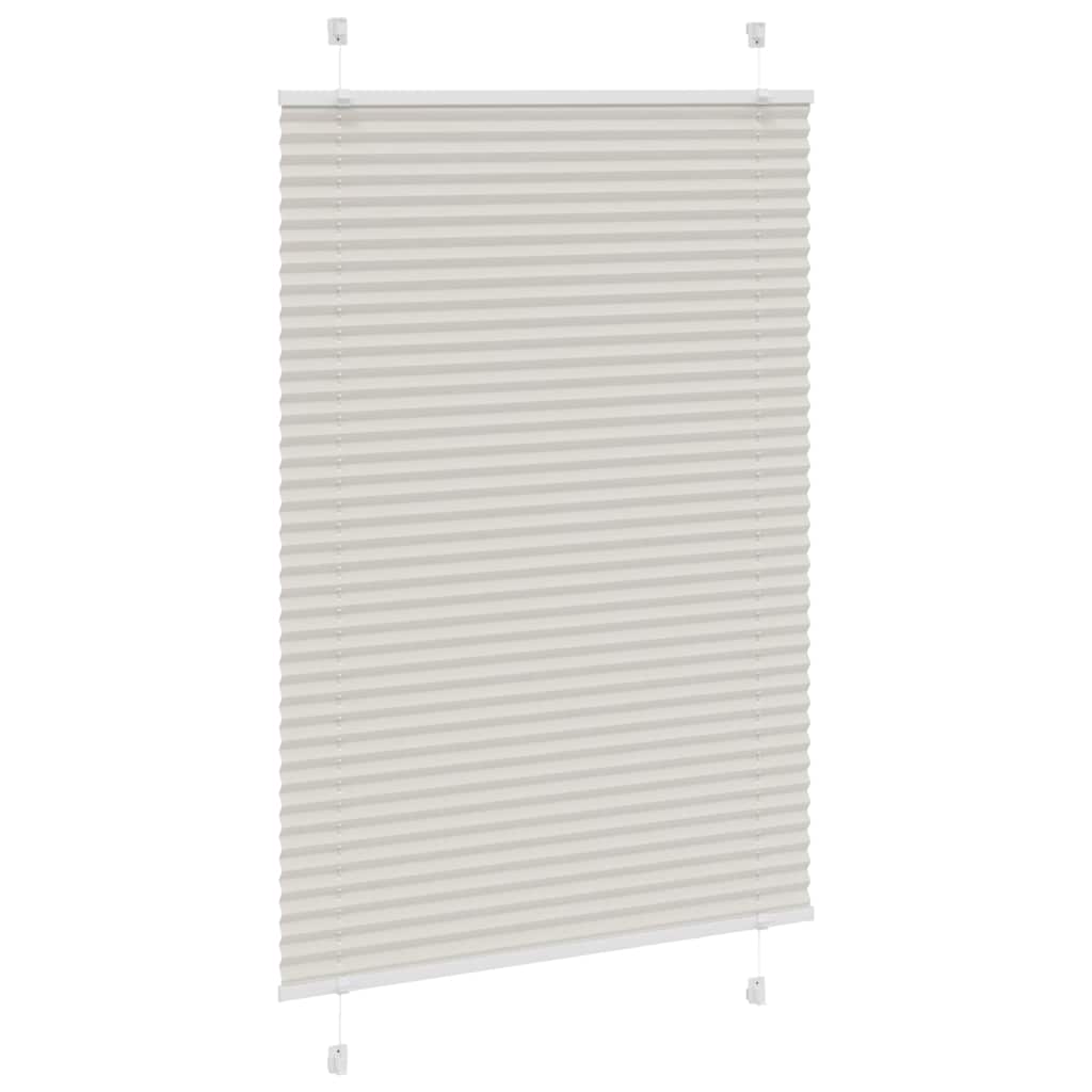 Plisségardin Lysegrå 90x100 cm Stofbredde 89,4 cm Polyester