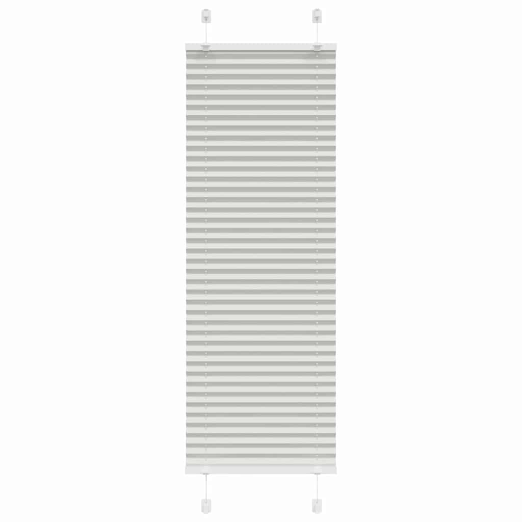 Plisségardin Lysegrå 45x150 cm Stofbredde 44,4 cm Polyester