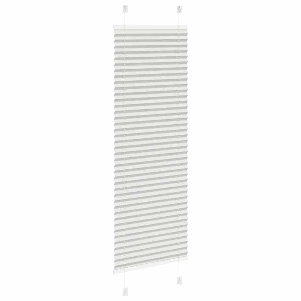Plisségardin Lysegrå 50x150 cm Stofbredde 49,4 cm Polyester