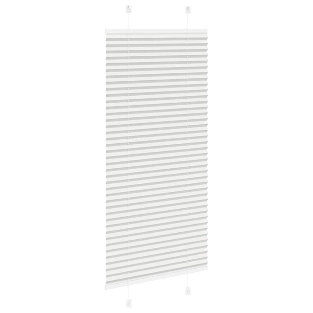 Plisségardin Lysegrå 60x150 cm Stofbredde 59,4 cm Polyester