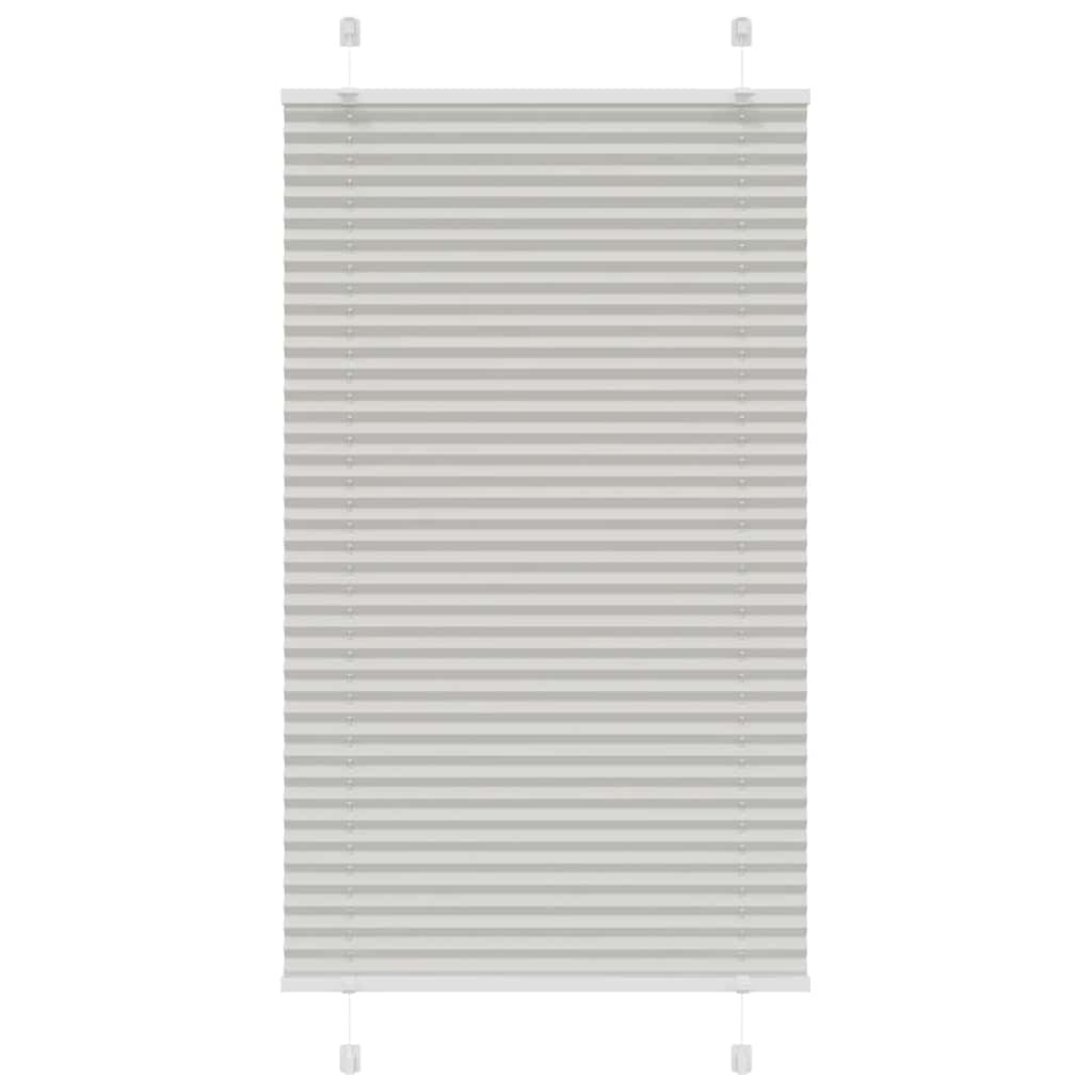 Plisségardin Lysegrå 70x150 cm Stofbredde 69,4 cm Polyester