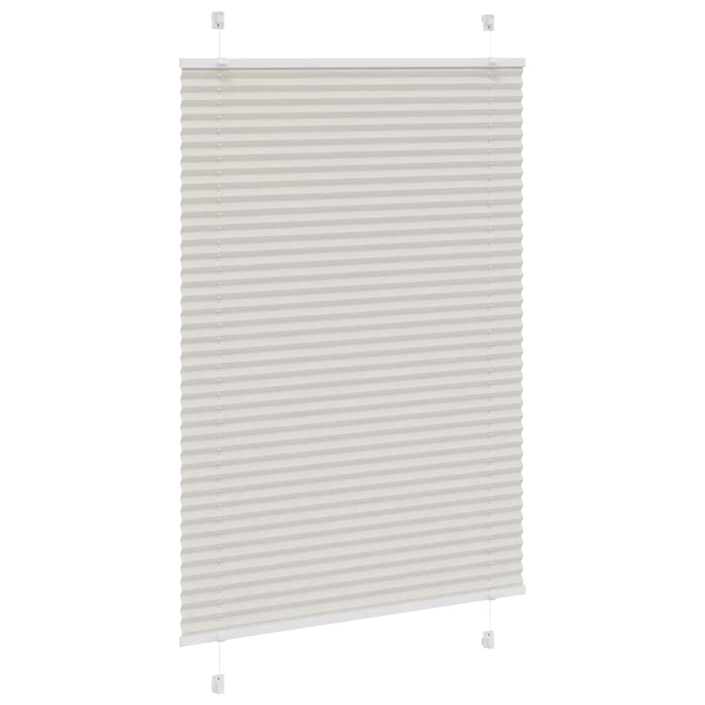 Plisségardin Lysegrå 100x150 cm Stofbredde 99,4 cm Polyester