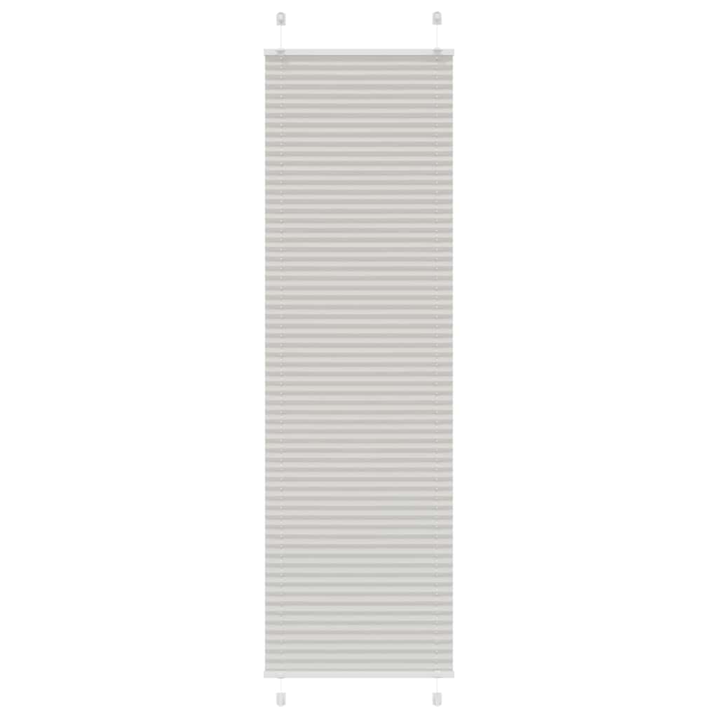 Plisségardin Lysegrå 65x200 cm Stofbredde 64,4 cm Polyester