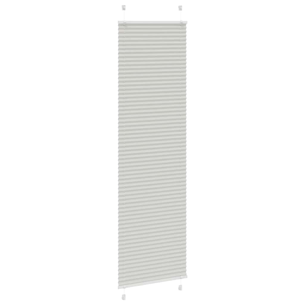 Plisségardin Lysegrå 65x200 cm Stofbredde 64,4 cm Polyester
