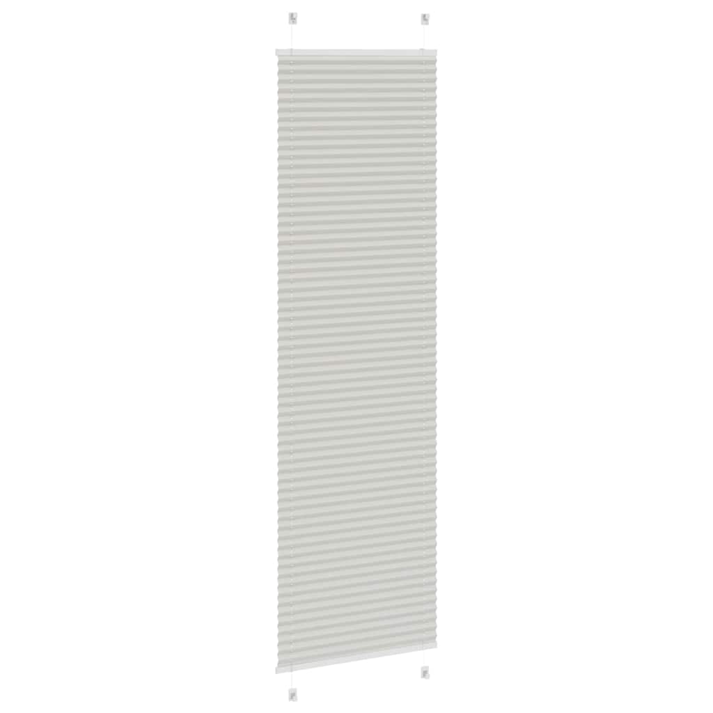 Plisségardin Lysegrå 65x200 cm Stofbredde 64,4 cm Polyester