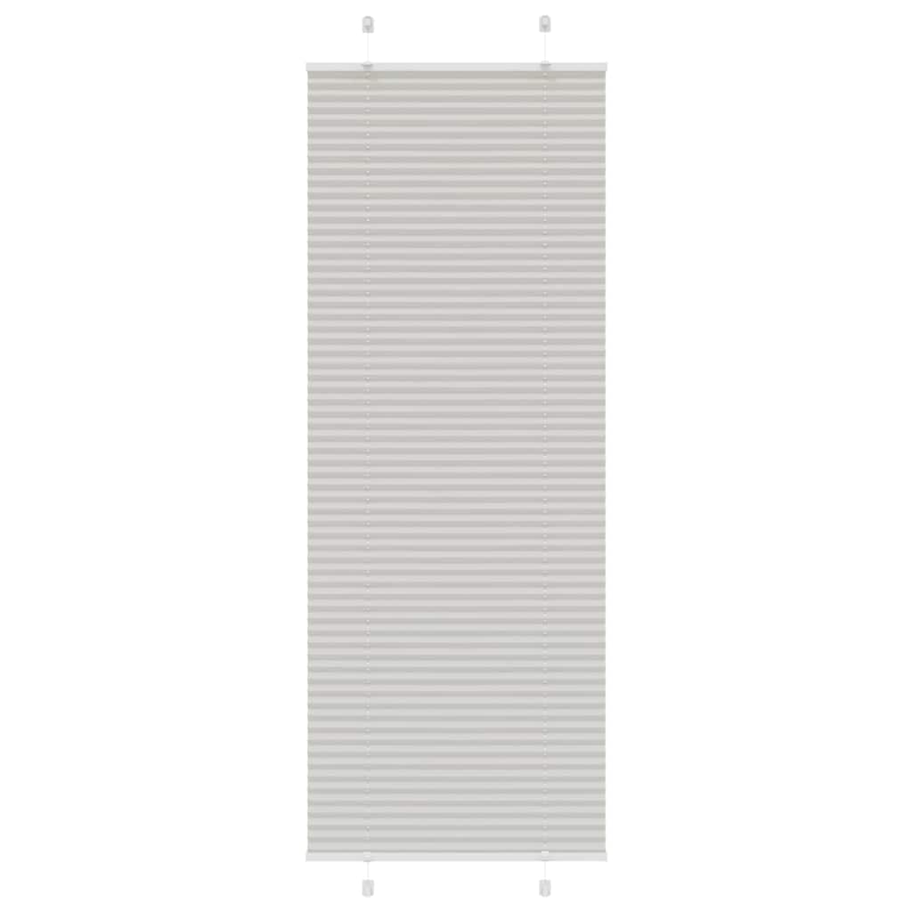 Plisségardin Lysegrå 70x200 cm Stofbredde 69,4 cm Polyester