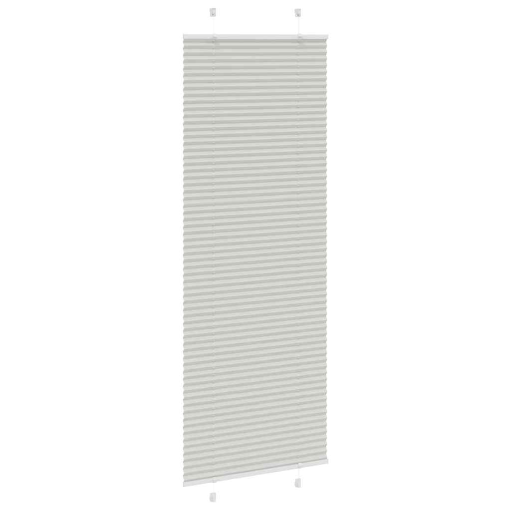 Plisségardin Lysegrå 70x200 cm Stofbredde 69,4 cm Polyester