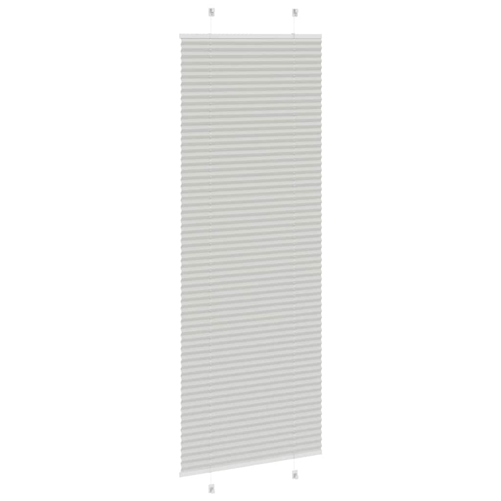 Plisségardin Lysegrå 70x200 cm Stofbredde 69,4 cm Polyester