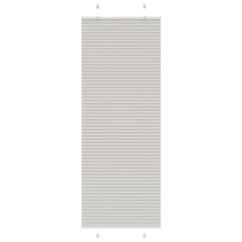 Plisségardin Lysegrå 80x200 cm Stofbredde 79,4 cm Polyester