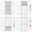Plisségardin Lysegrå 95x200 cm Stofbredde 94,4 cm Polyester