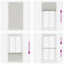 Plisségardin Lysegrå 105x200 cm Stofbredde 104,4 cm Polyester