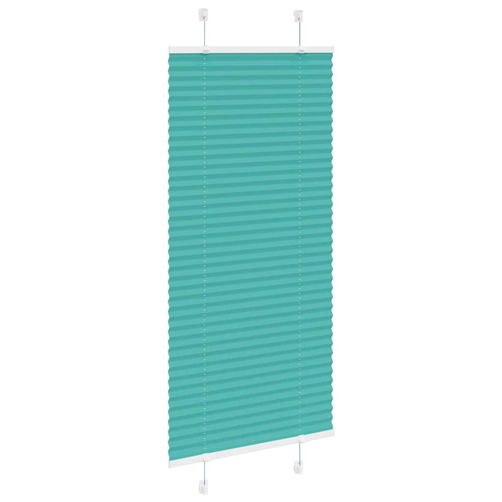 Plisségardin Benzin Grøn 60x100 cm Stofbredde 59,4 cm Polyester