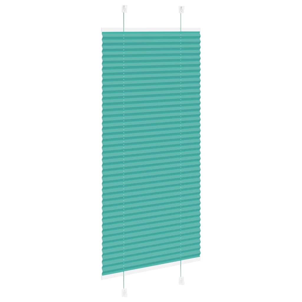Plisségardin Benzin Grøn 65x100 cm Stofbredde 64,4 cm Polyester