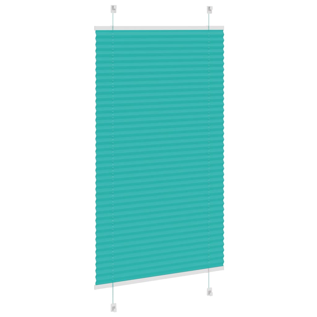 Plisségardin Benzin Grøn 75x100 cm Stofbredde 74,4 cm Polyester