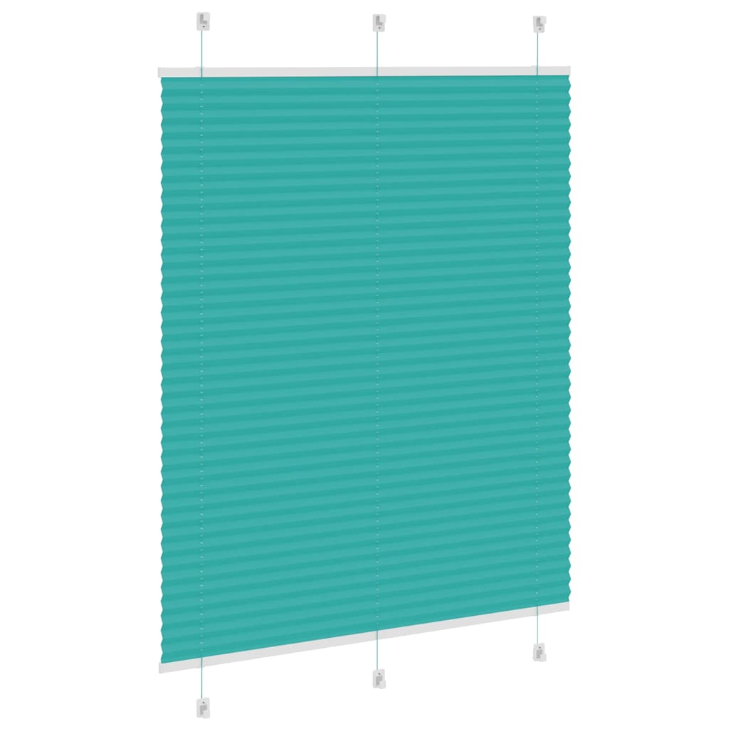 Plisségardin Benzin Grøn 105x100cm Stofbredde 104,4cm Polyester