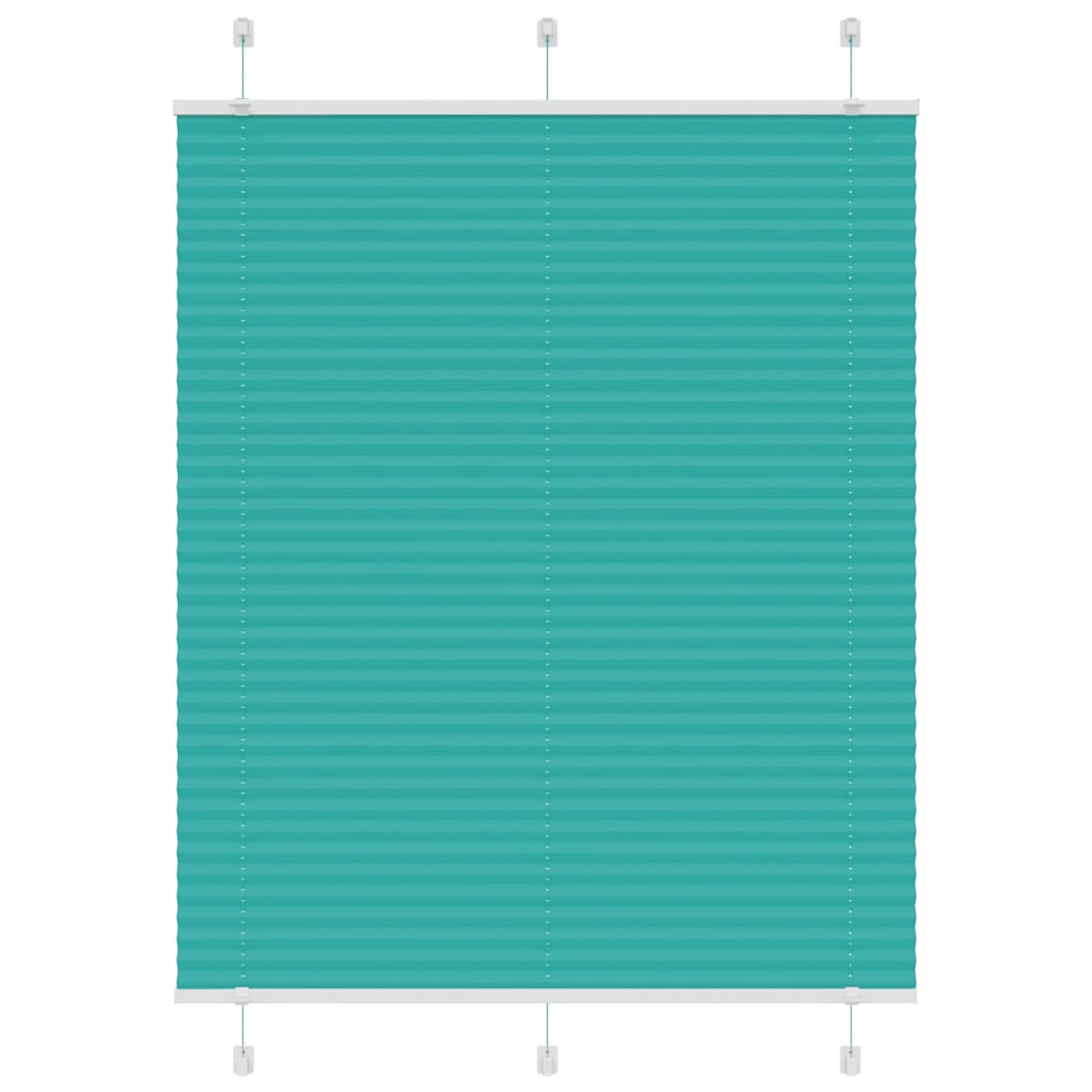 Plisségardin Benzin Grøn 110x100cm Stofbredde 109,4cm Polyester