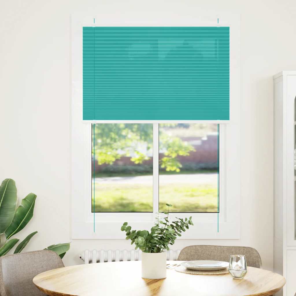 Plisségardin Benzin Grøn 90x150 cm Stofbredde 89,4 cm Polyester