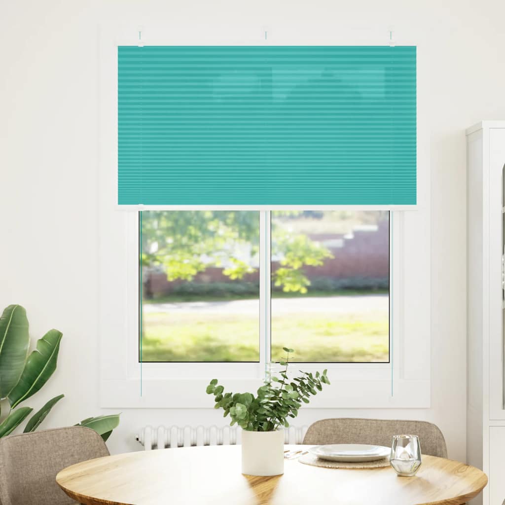 Plisségardin Benzin Grøn 110x150cm Stofbredde 109,4cm Polyester