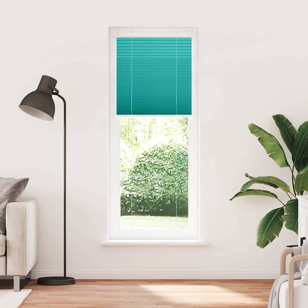 Plisségardin Benzin Grøn 75x200 cm Stofbredde 74,4 cm Polyester
